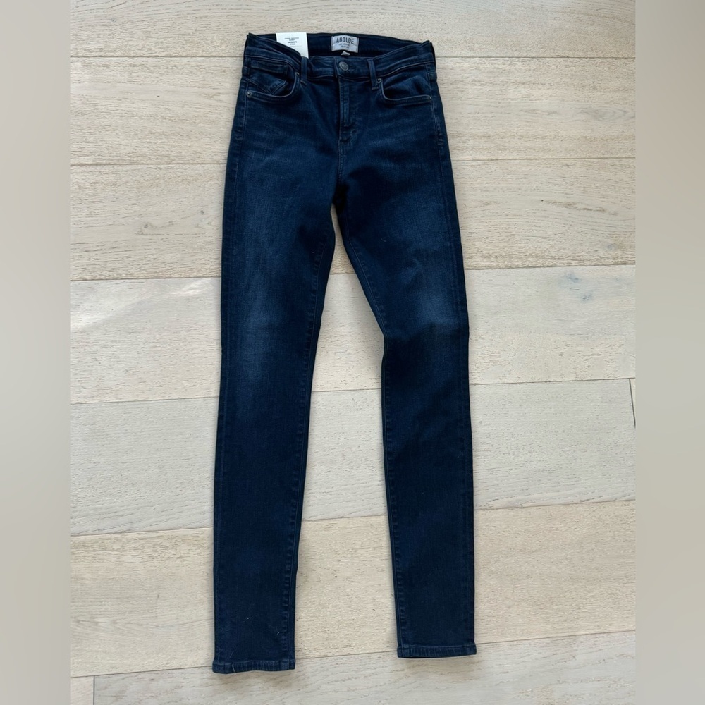 NWT AGOLDE Sophie High Rise Skinny Jeans in Stage 25 - Picture 3 of 6